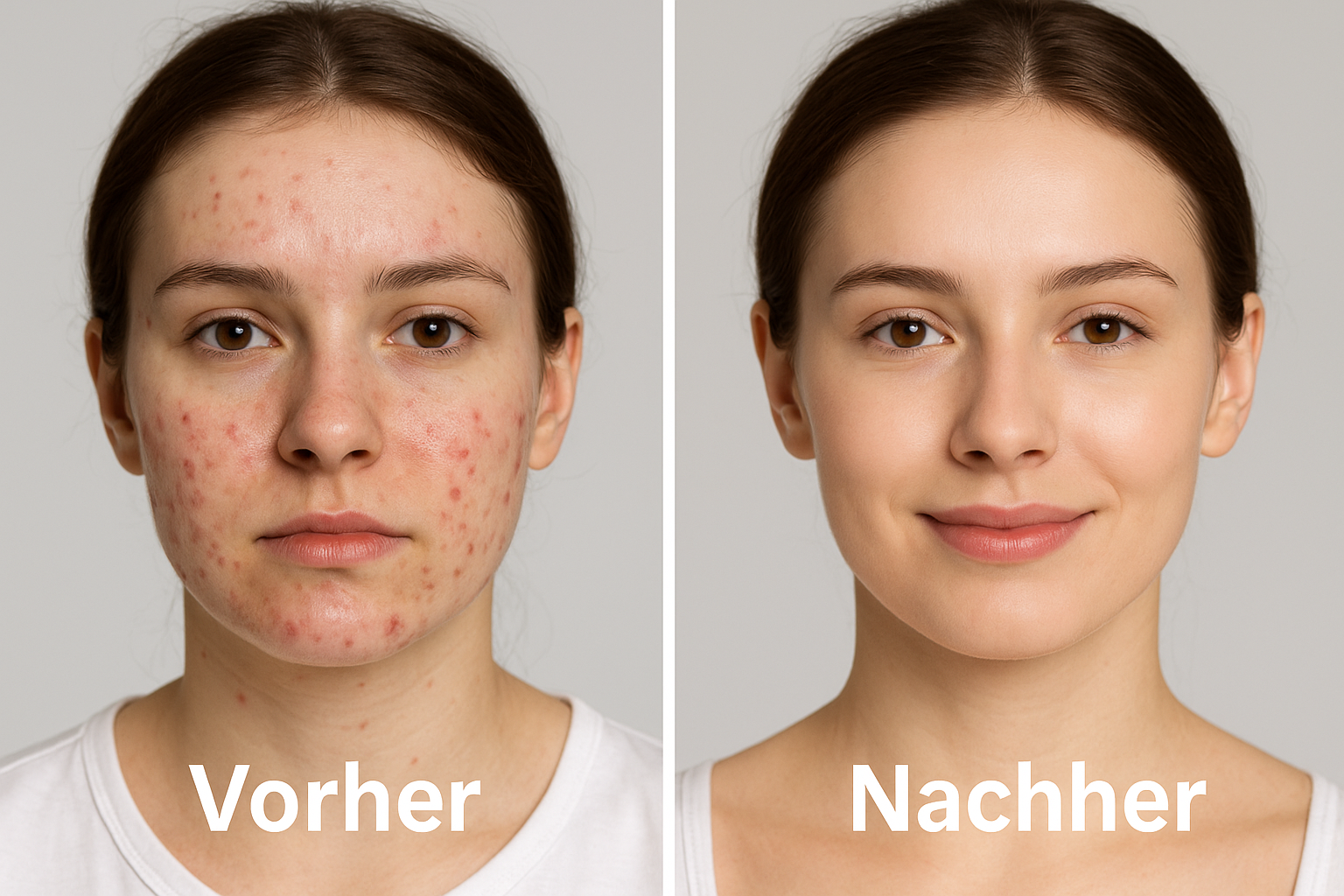 akne behandlung vorher nachher